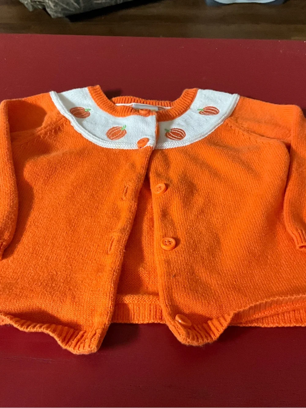 Gymboree 6/12 month pumpkin sweater